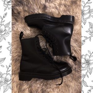 All Black Doc Martens